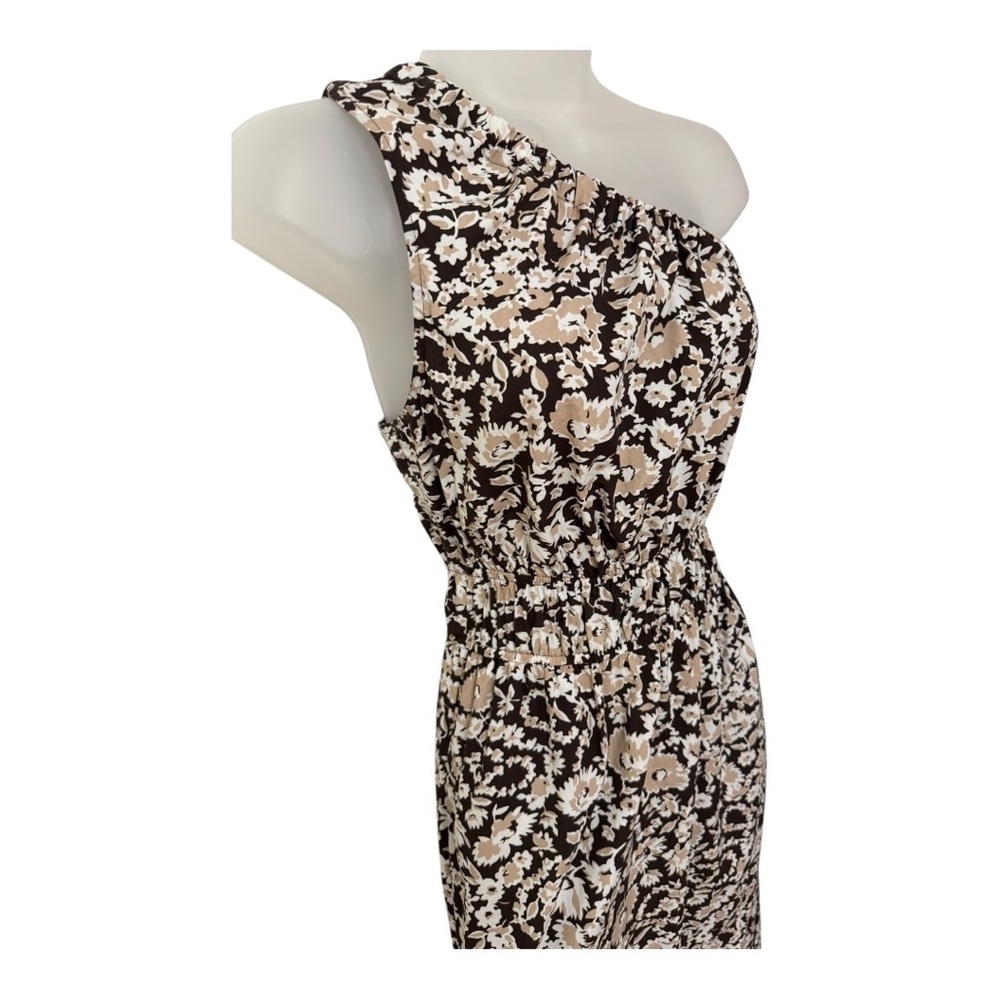 RAILS | $248 Selani Poplin One Shoulder Midi Dress in Russet Floral, Size Medium - Picture 7 of 13